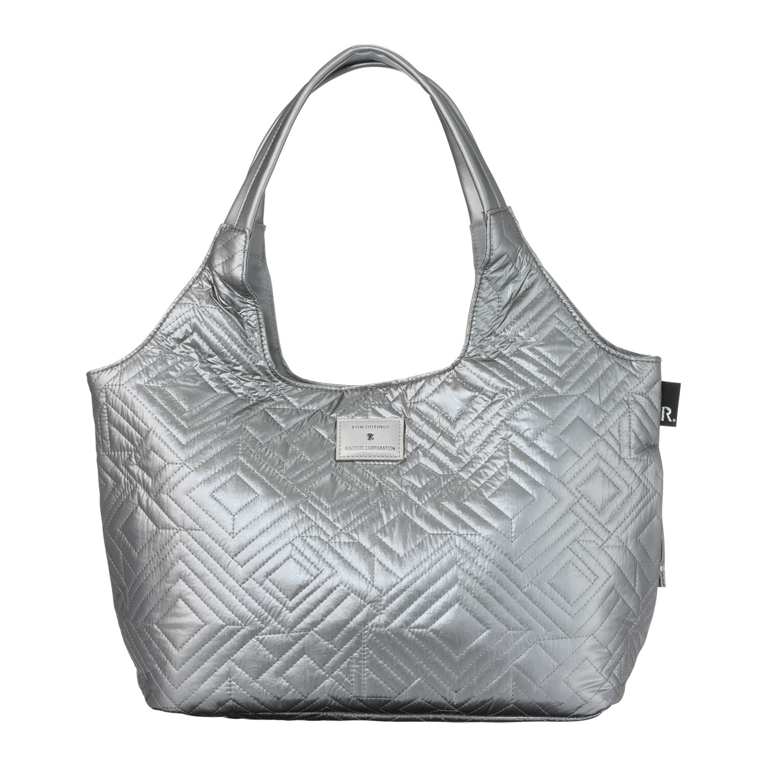 ルートート バッグインバッグ機能で 中身の整理整頓が可能！ Ａ４サイズが入る 大人キルティング ラウンドトートバッグ