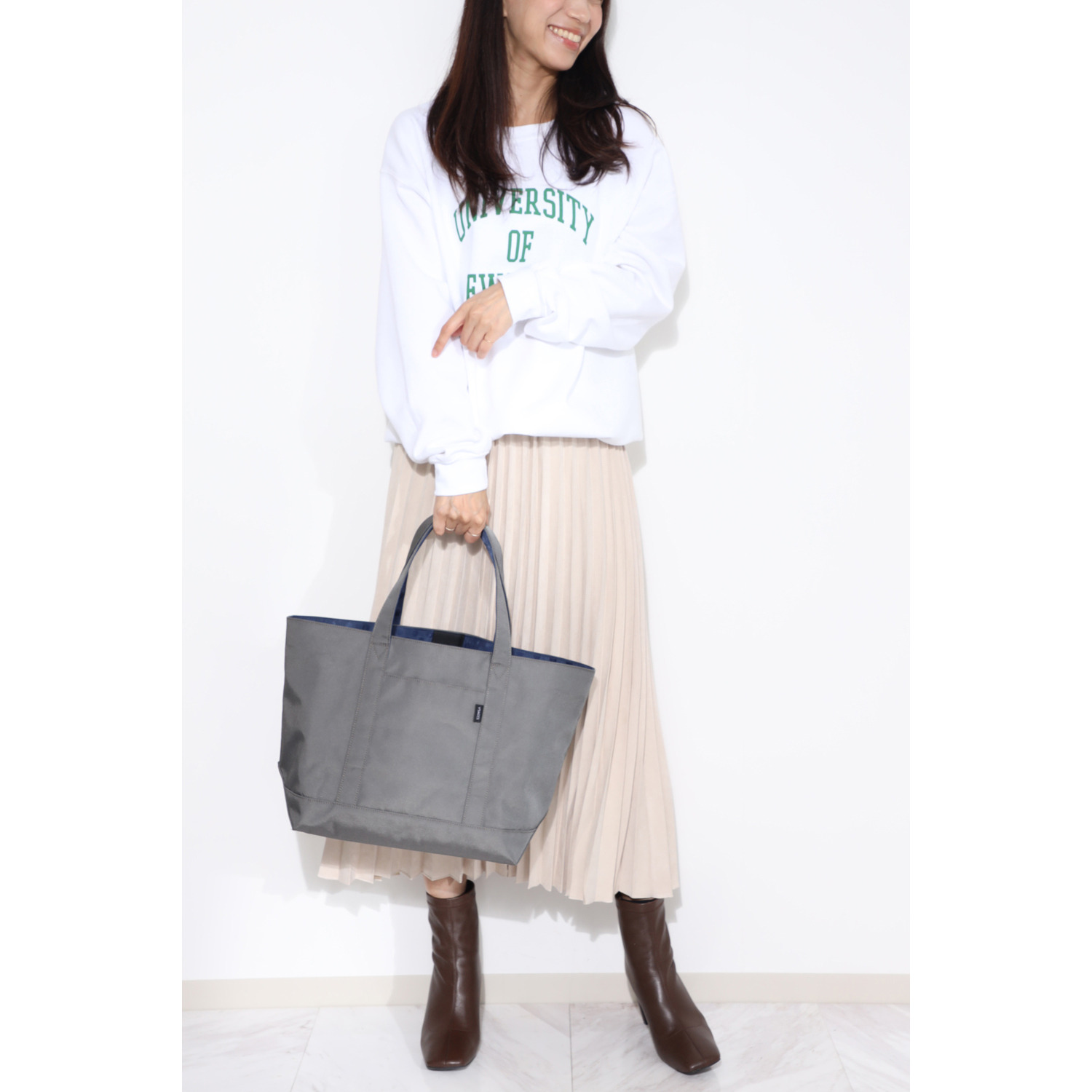 イザック ポリエステルキャンバス リバーシブルトートバッグ