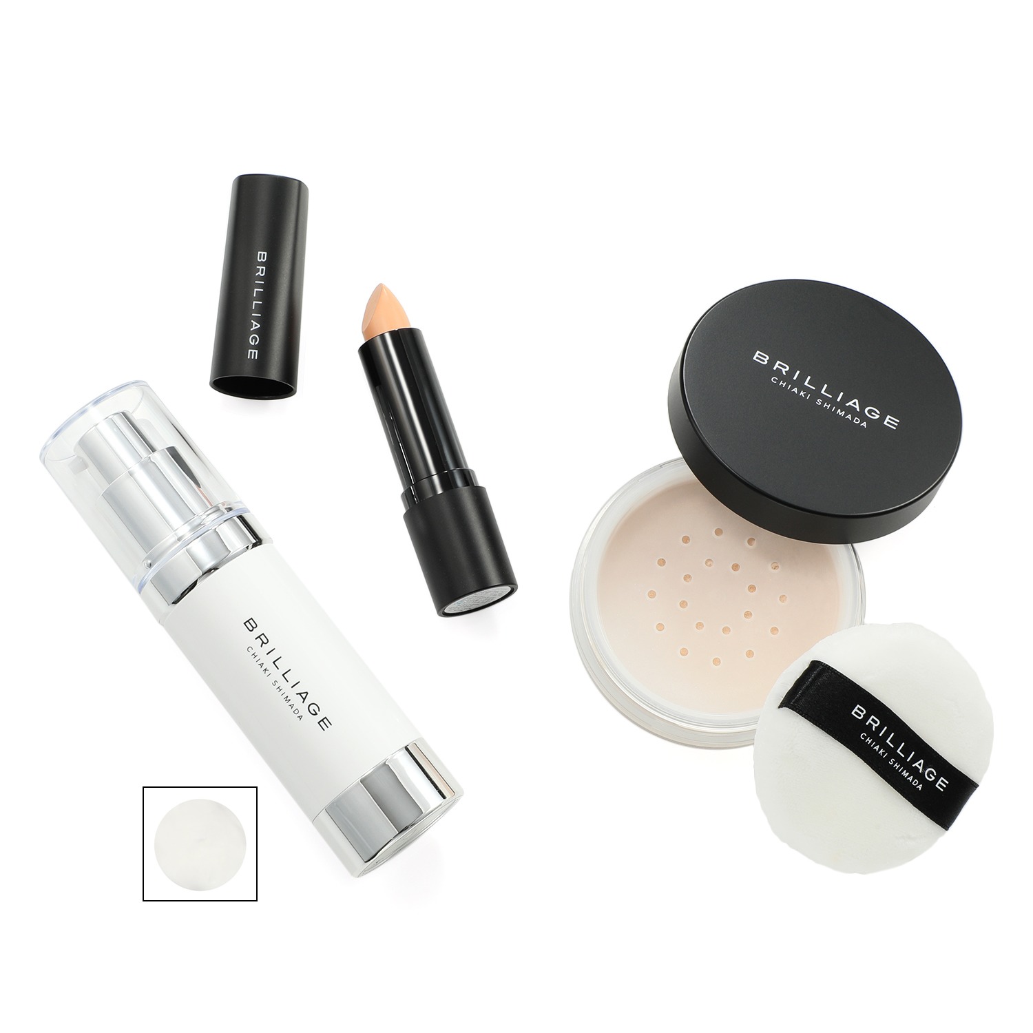 ブリリアージュ 透明感のある サラすべ肌演出！ ベースメイク特別セット