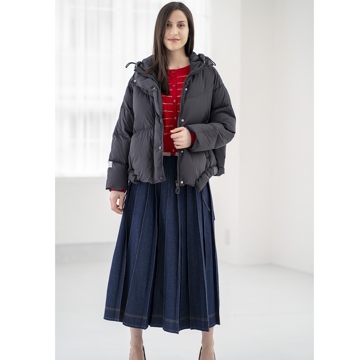 スプーム ショート ダウンジャケット