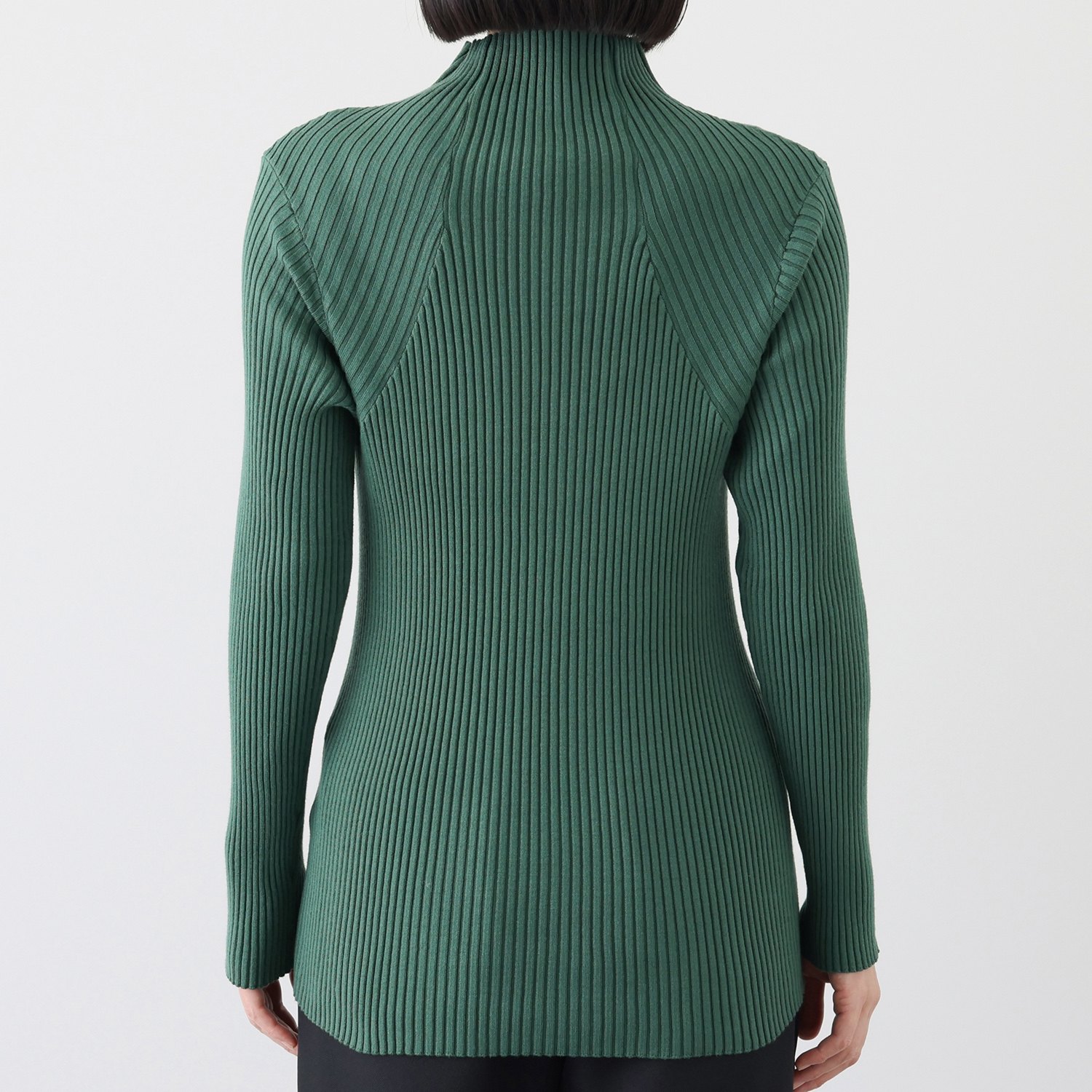 コモエリークローゼット アシンメトリーカット ニットプルオーバー