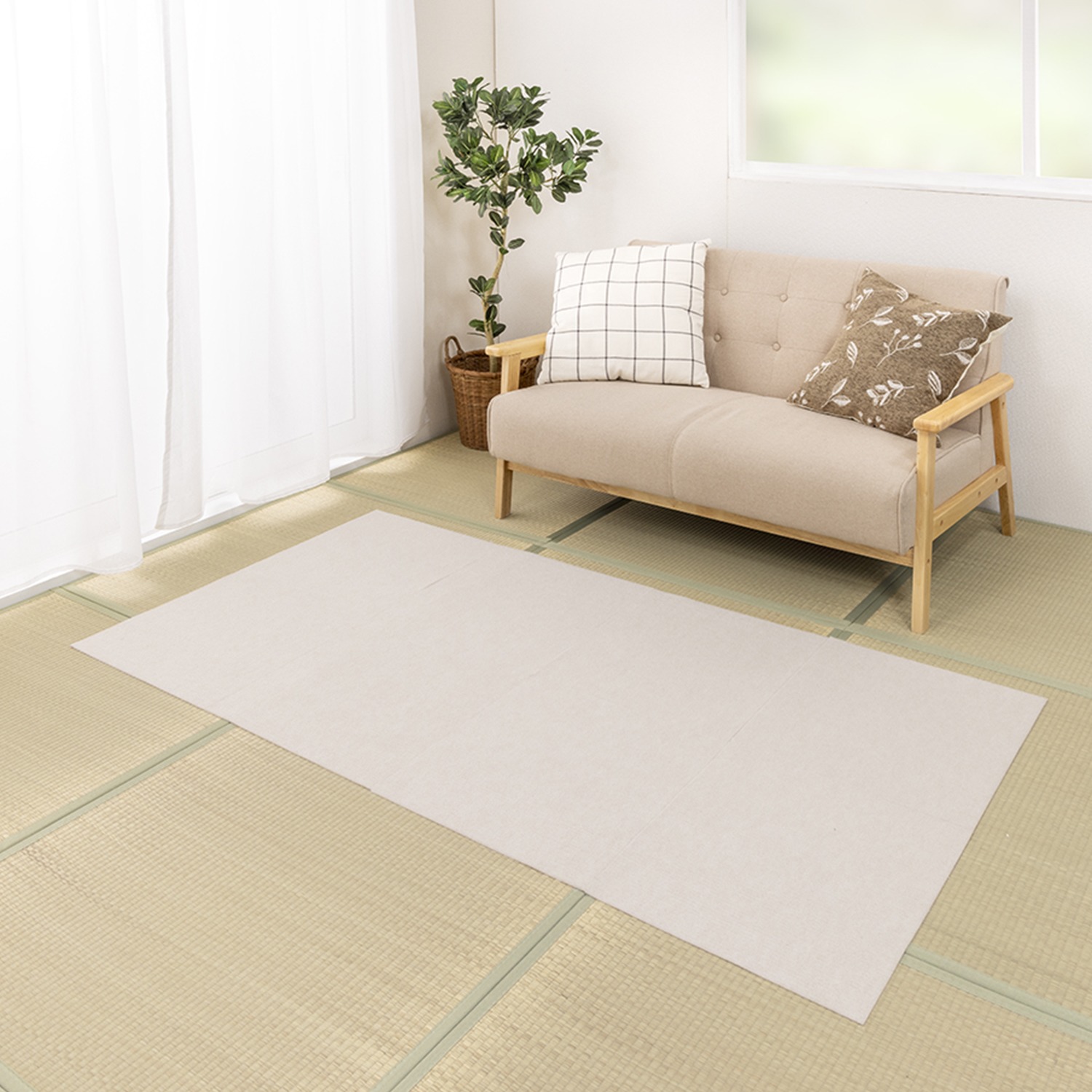 おくだけ吸着 はっ水 畳用タイルマット ８枚セット