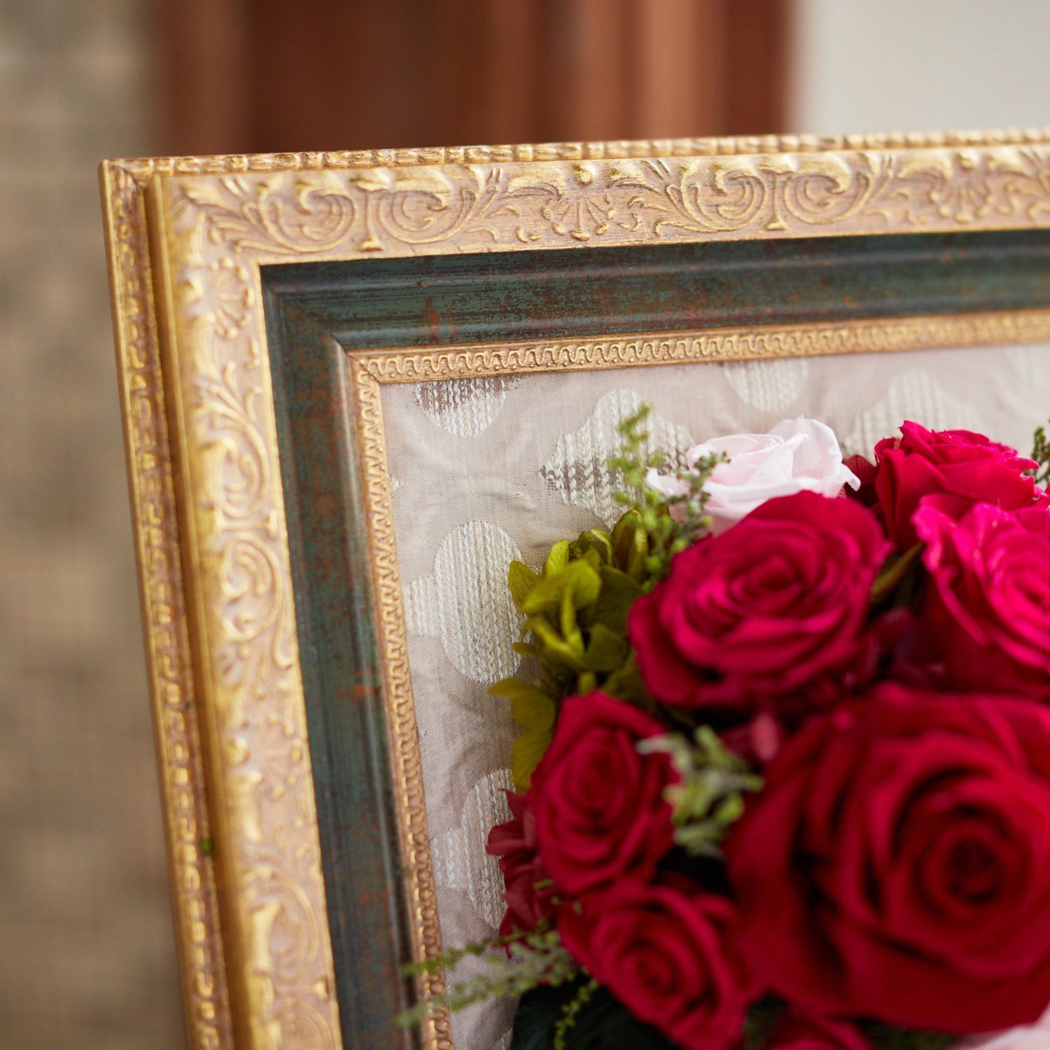 ＧＩＮＺＡ ＳＯＢＩ　ＦＬＯＷＥＲＳ プリザーブドフラワー フレーム “ミルタンドレス”