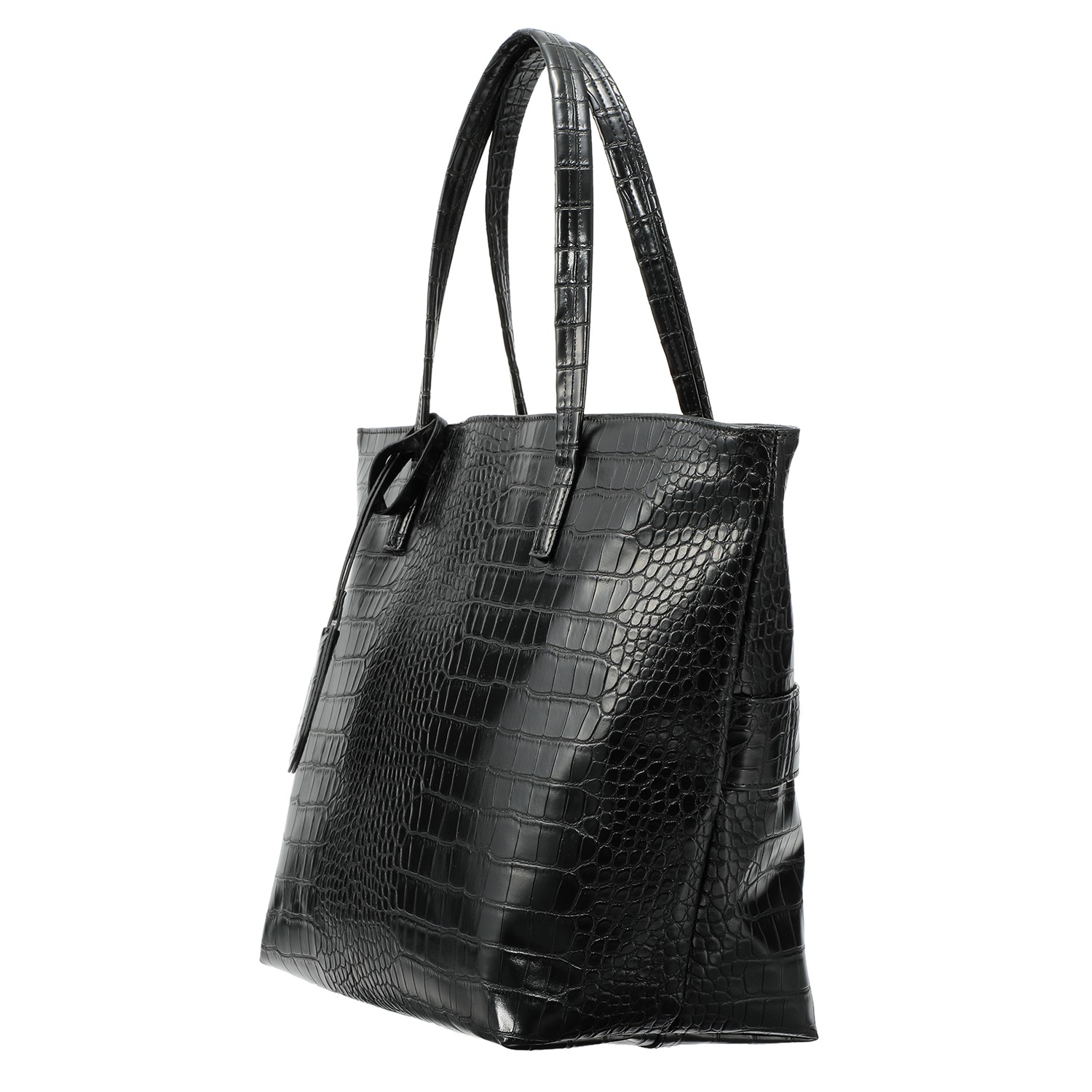 スワニー クロコダイル型押し サブバッグ