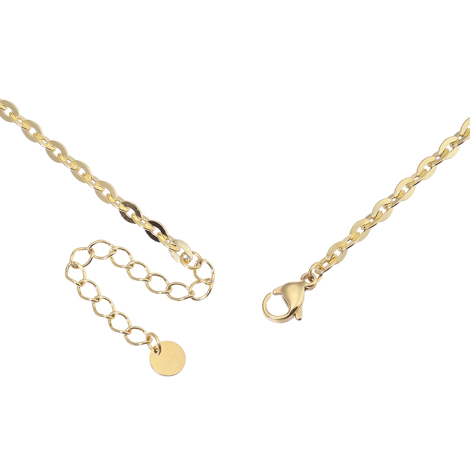 ラフィナリスタ サージカルステンレス シャイニーペタルチェーン ロングネックレス