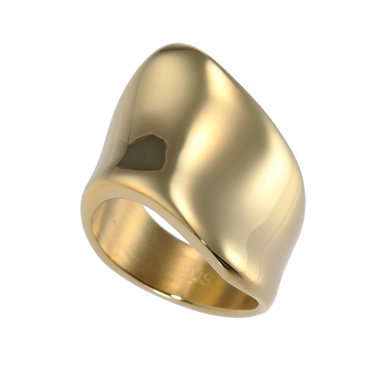 ラフィナリスタ サージカルステンレス ウェーブデザイン ワイドリング