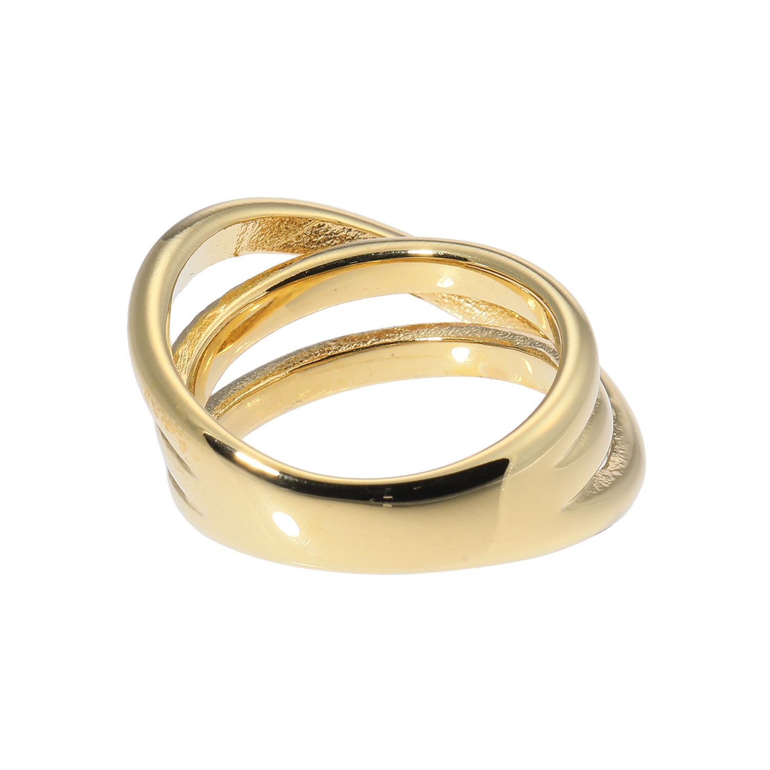 ラフィナリスタ サージカルステンレス スリークロスライン リング