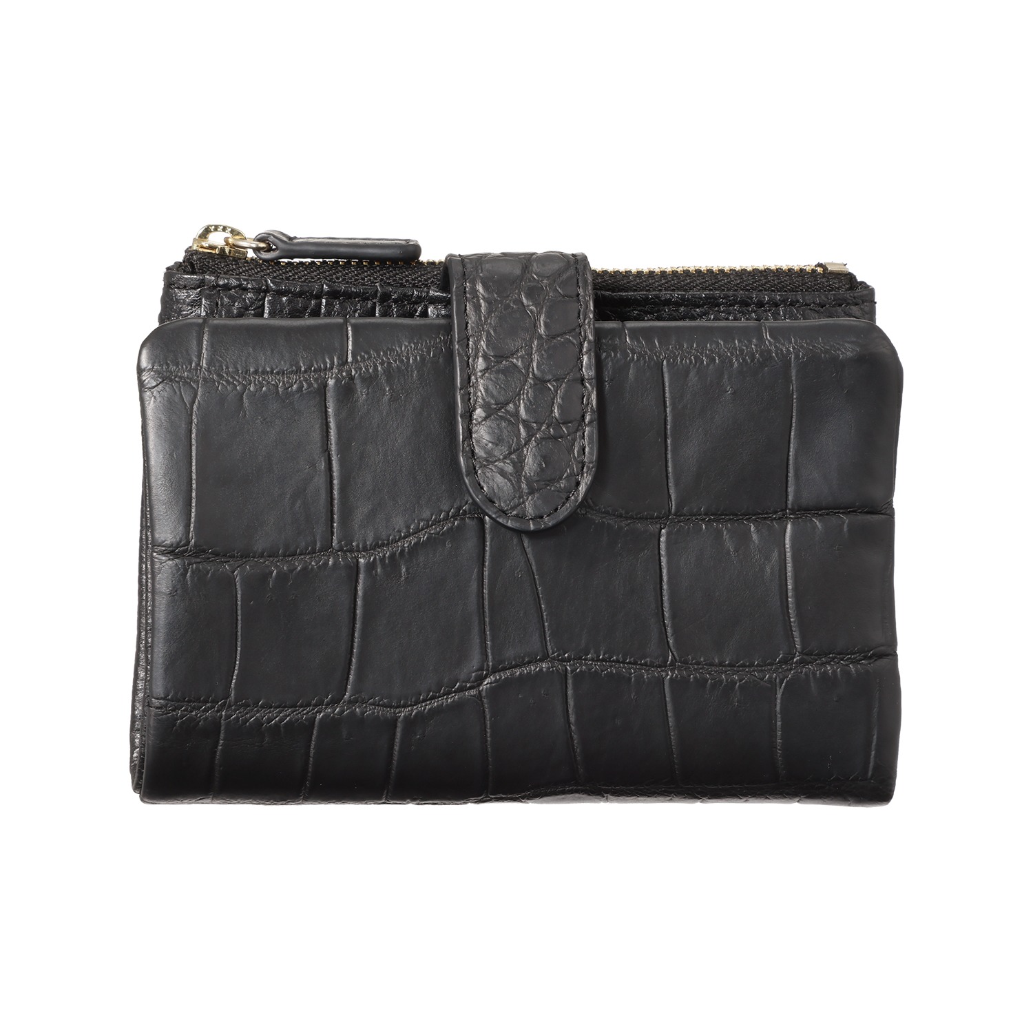 アルムコ マットクロコダイル 多機能二つ折り財布