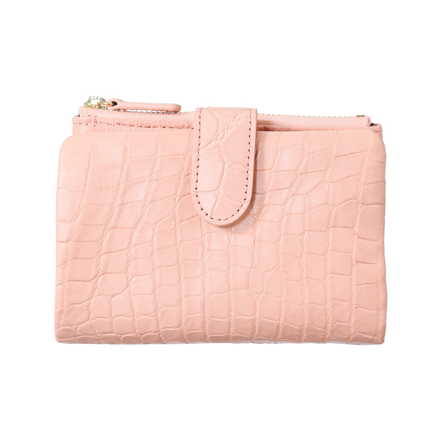 アルムコ マットクロコダイル 多機能二つ折り財布