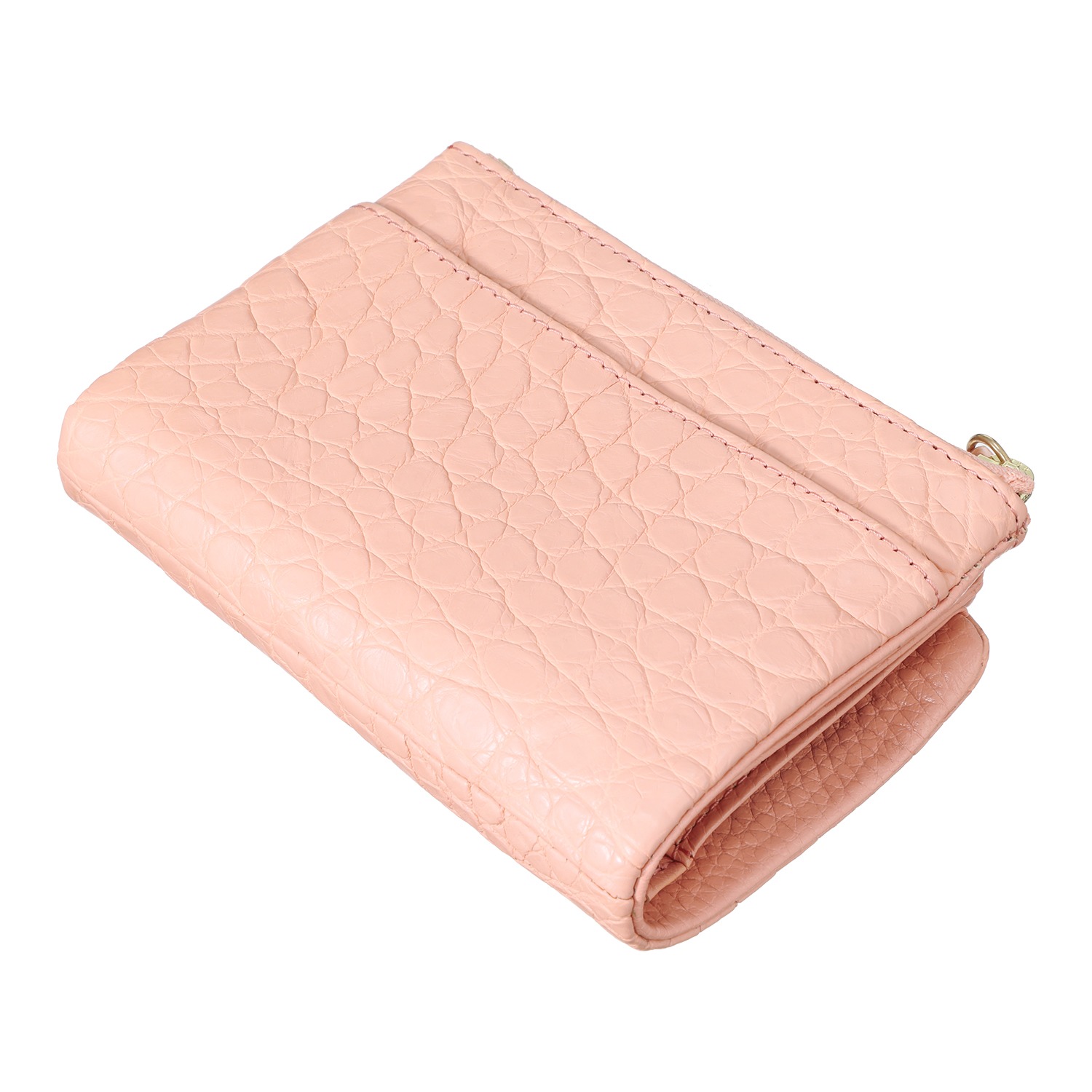 アルムコ マットクロコダイル 多機能二つ折り財布