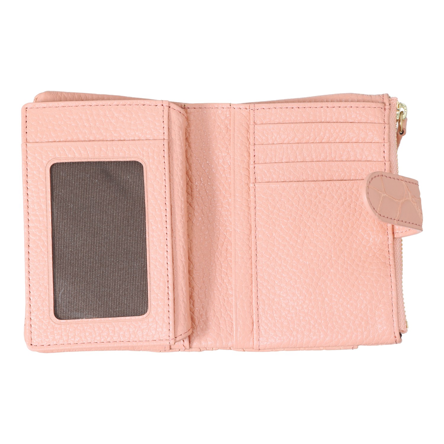 アルムコ マットクロコダイル 多機能二つ折り財布