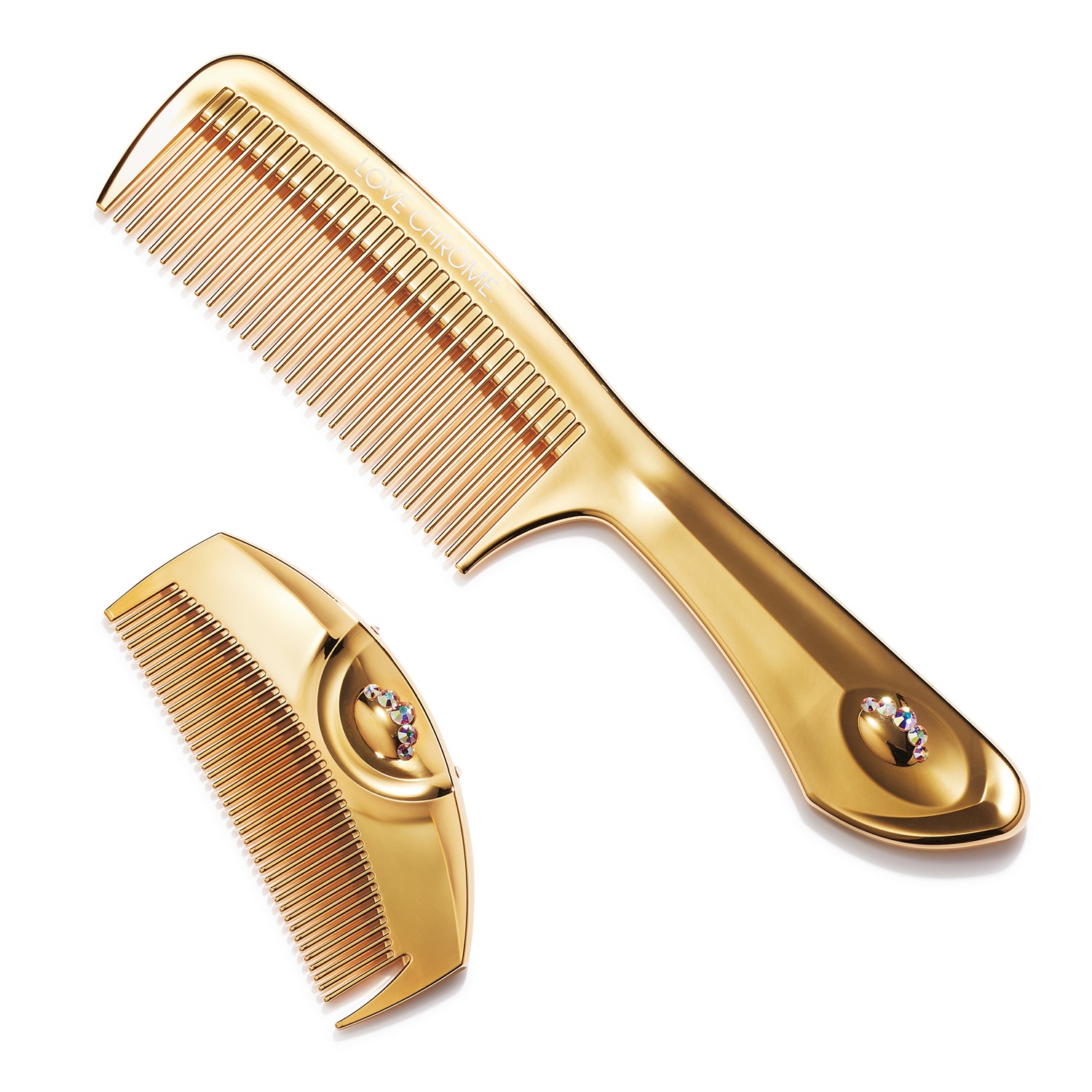 日本の先端技術と職人技 なめらかなくし通りの 艶やか美髪コーム ラブクロム ２４Ｋ　ＧＰツキ プレミアム プレシオサ ＜ゴールド＞