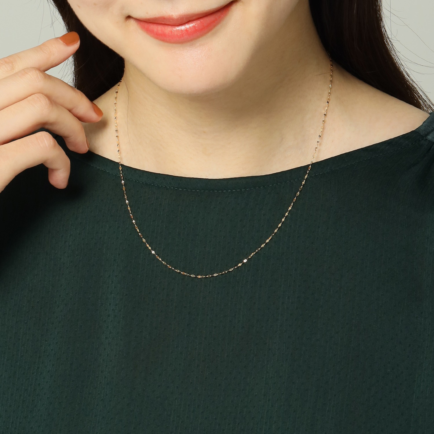 シャイン　シュプリーム １８Ｋ ペタルチェーン ネックレス