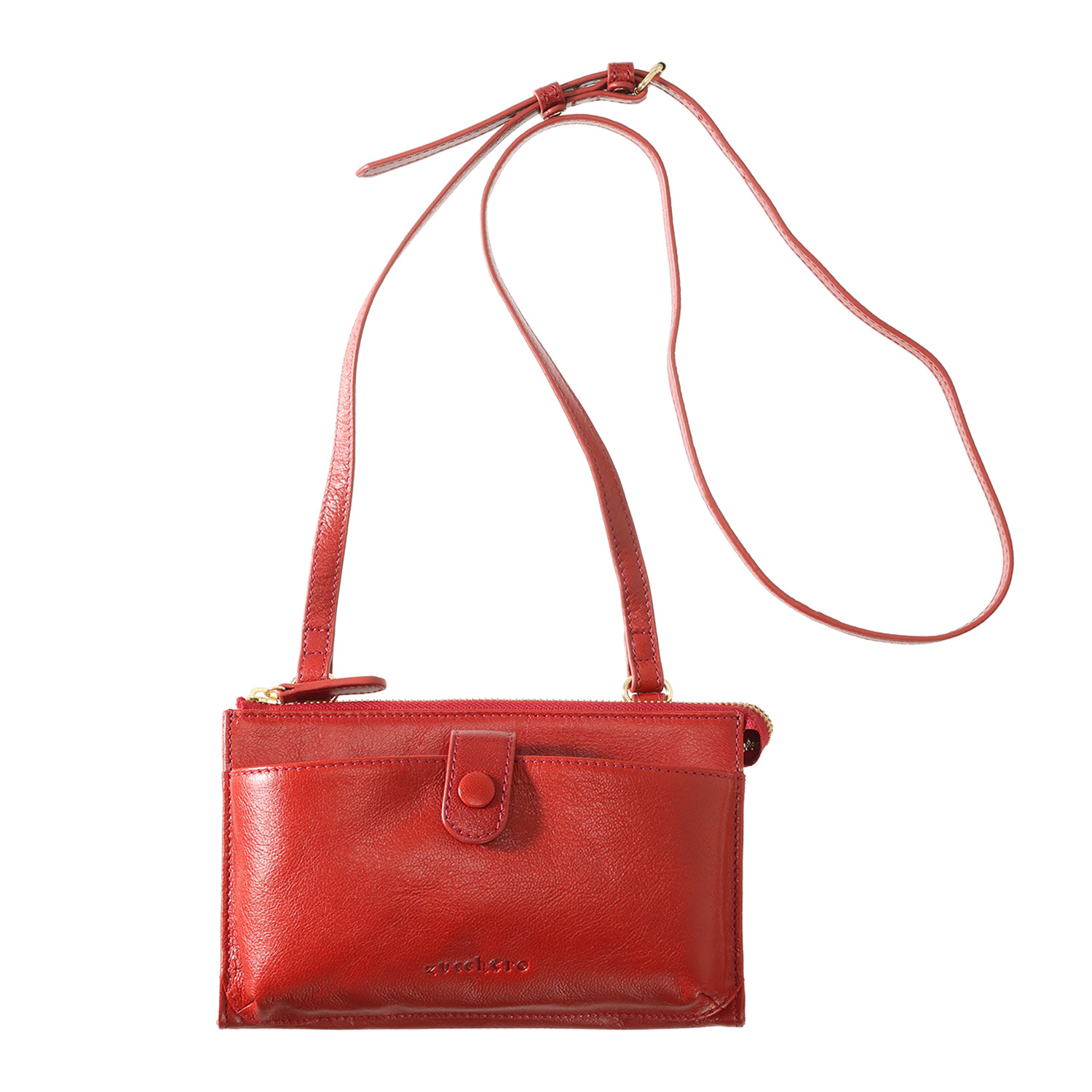 ズッケロ ゴートレザー スマホショルダーバッグ