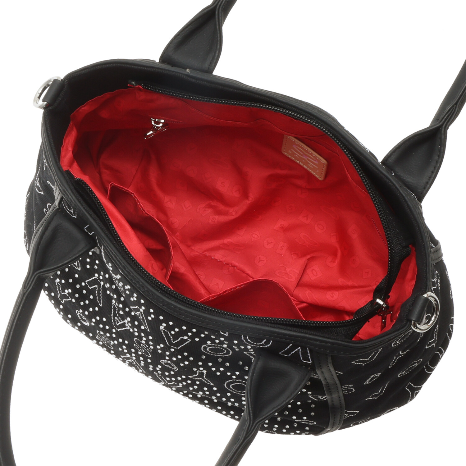 サボイ ビジューアクセント ２ウェイハンドバッグ