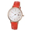 エンジェルハート イノセントタイム ビジュウ ラウンドフェイス レザーベルト ソーラーウォッチ ＜レッド＞