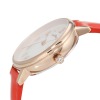 エンジェルハート イノセントタイム ビジュウ ラウンドフェイス レザーベルト ソーラーウォッチ ＜レッド＞