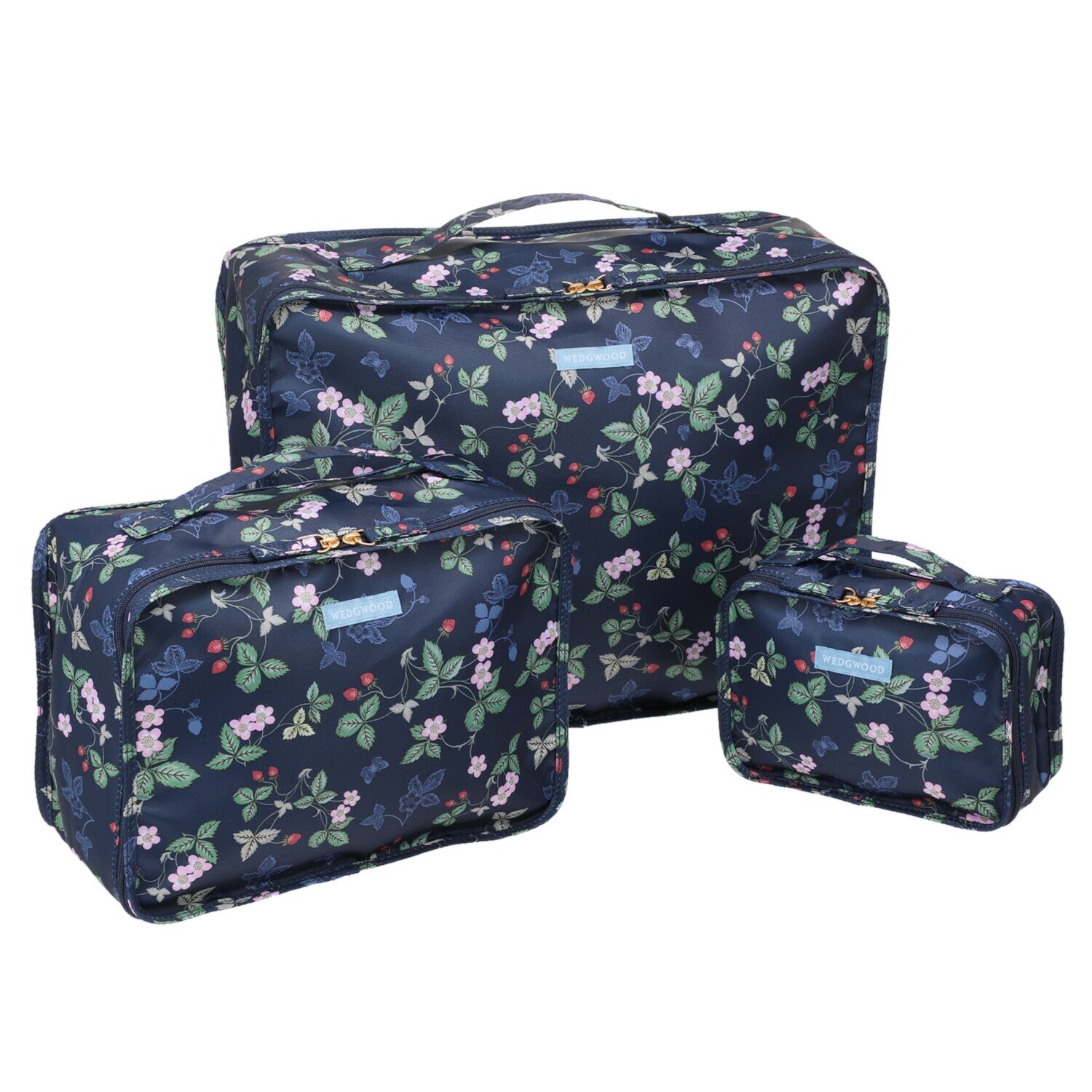 ウェッジウッド ワイルドストロベリー 収納ポーチ 大中小３点セット