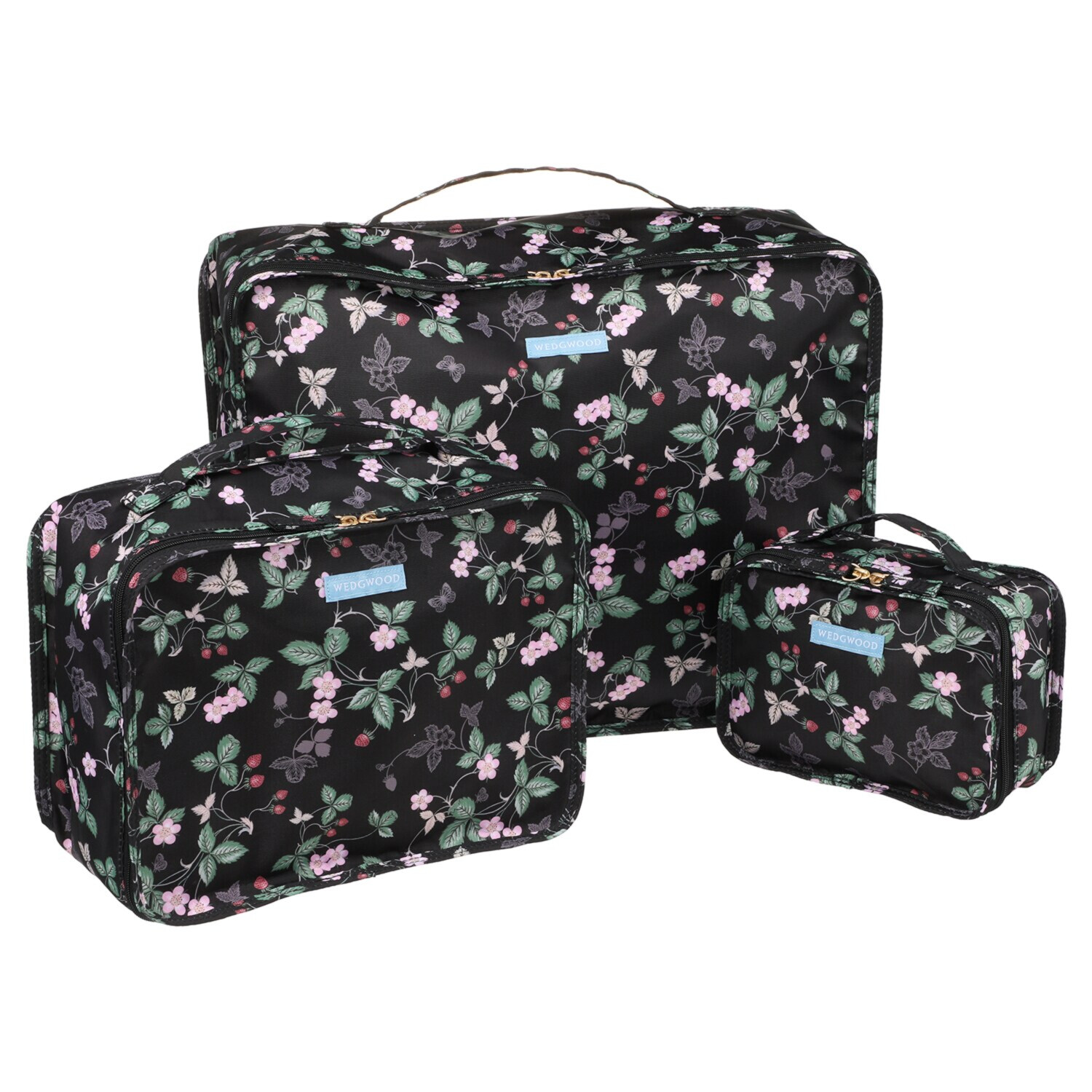 ウェッジウッド ワイルドストロベリー 収納ポーチ 大中小３点セット
