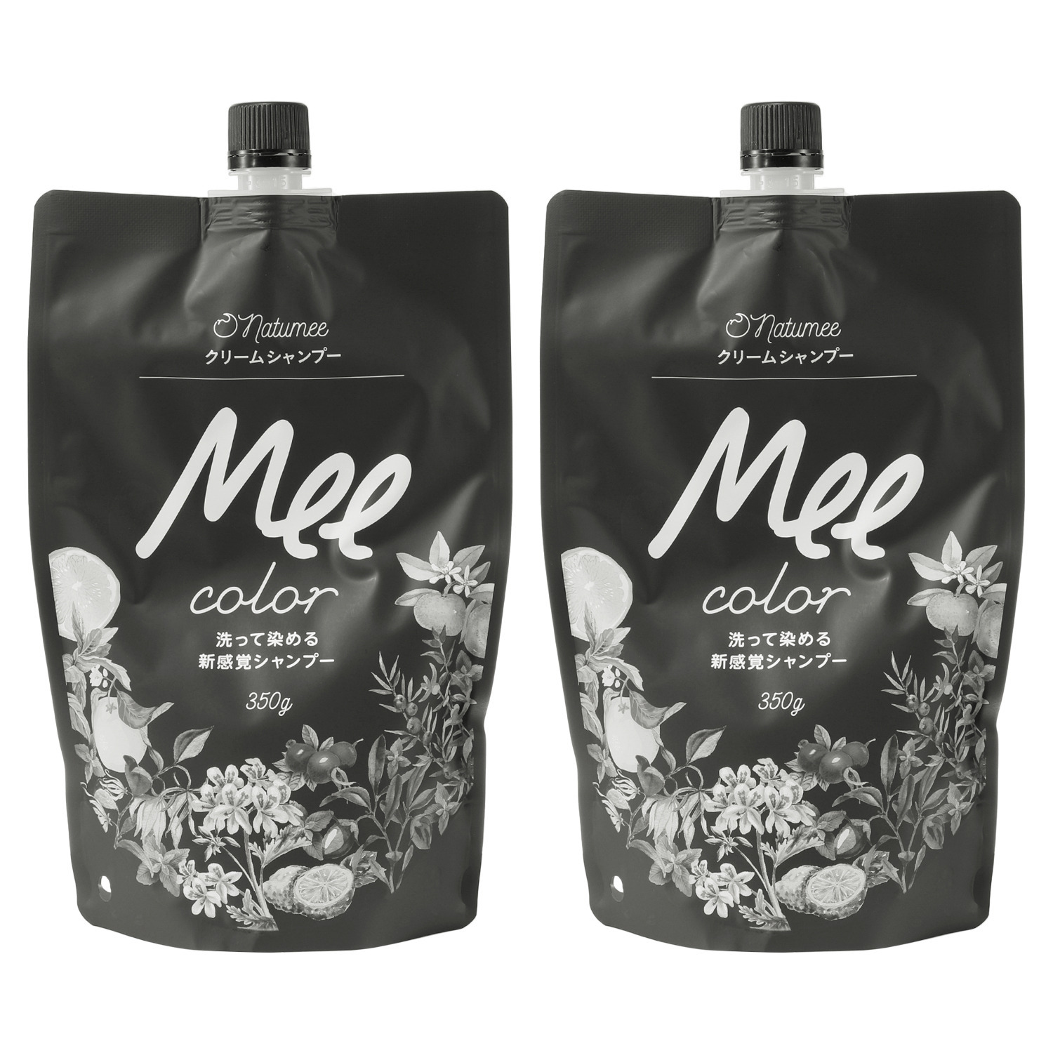 毎日のシャンプーで うるおいツヤ美色髪へ！ クリームシャンプー Ｍｅｅカラー ２本セット