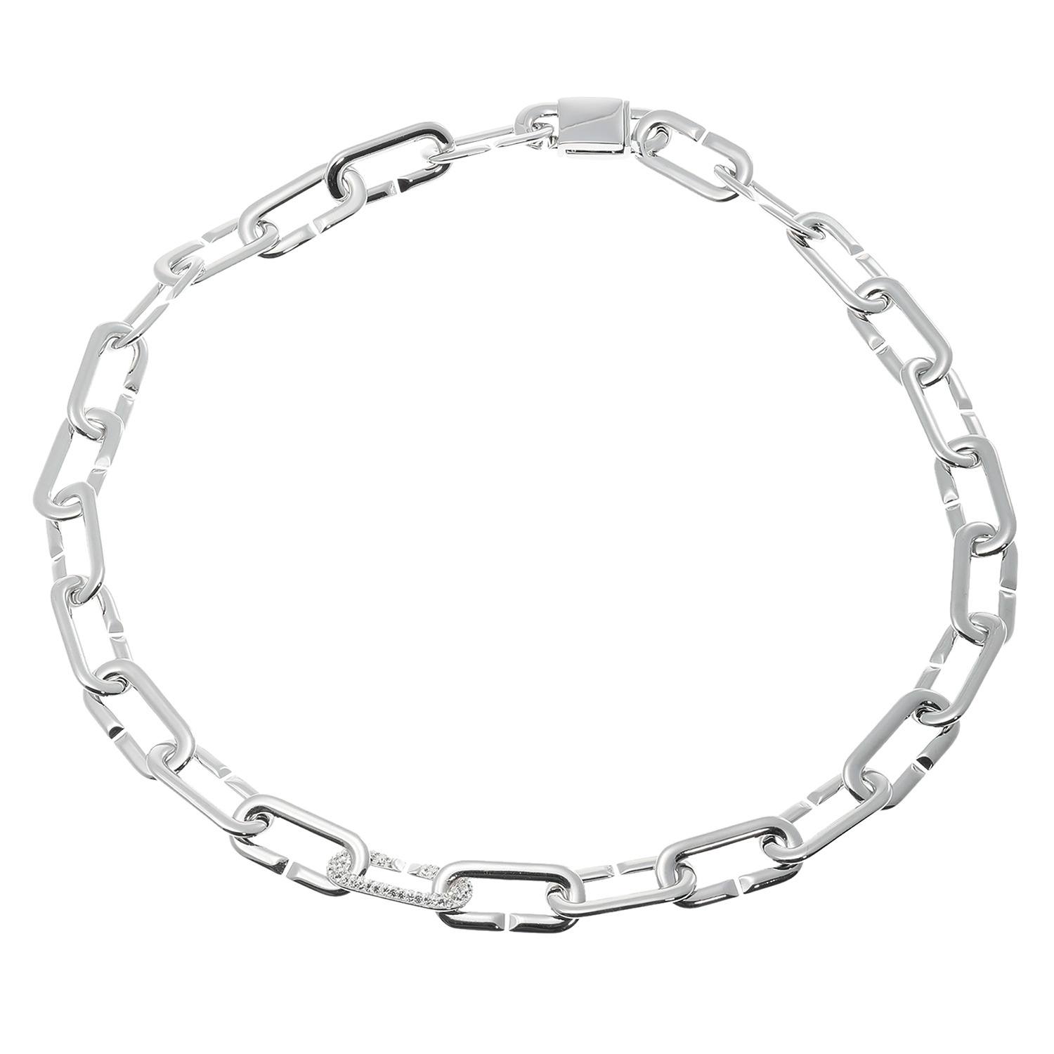 エービーステン ステンレス ボリュームチェーン ネックレス