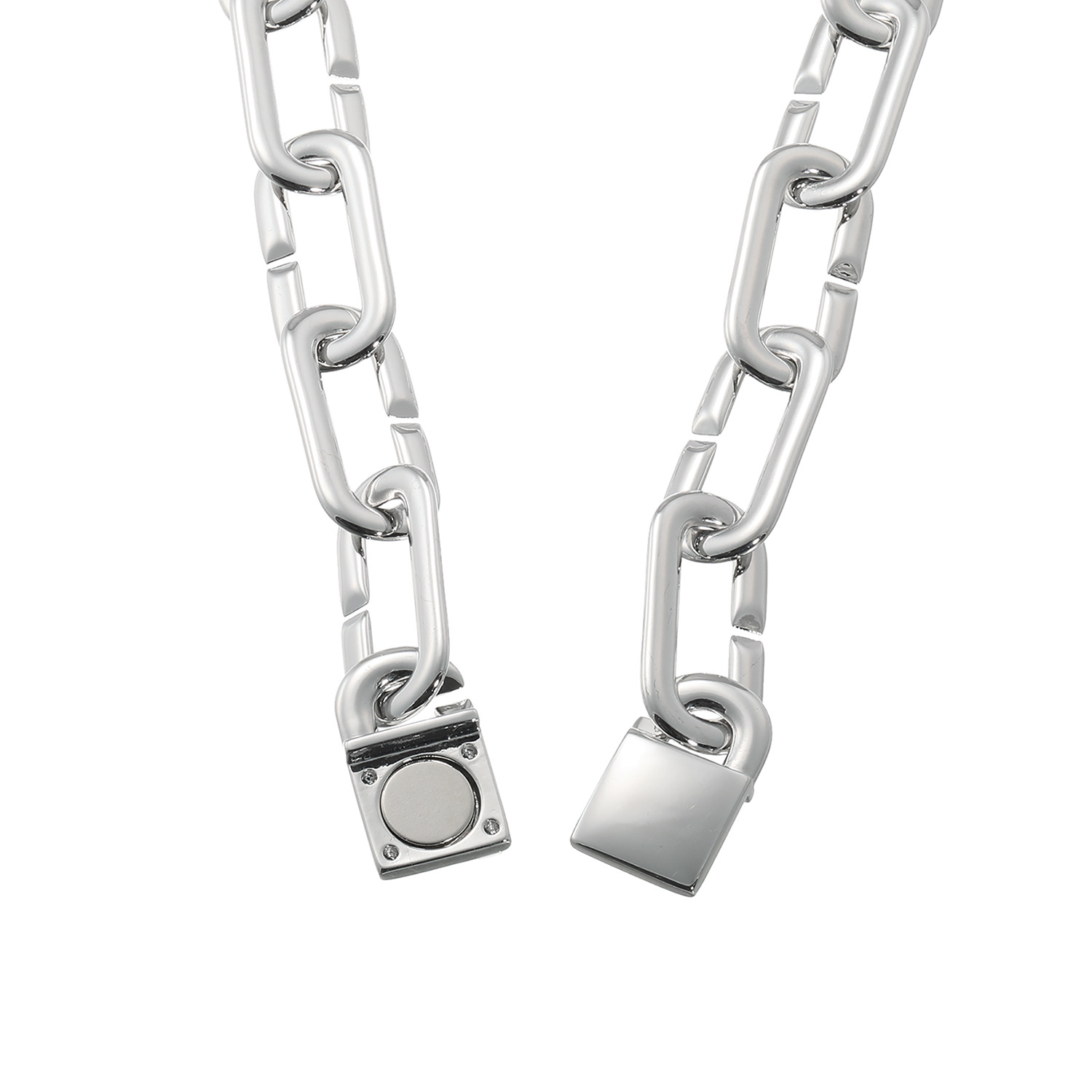 エービーステン ステンレス ボリュームチェーン ネックレス