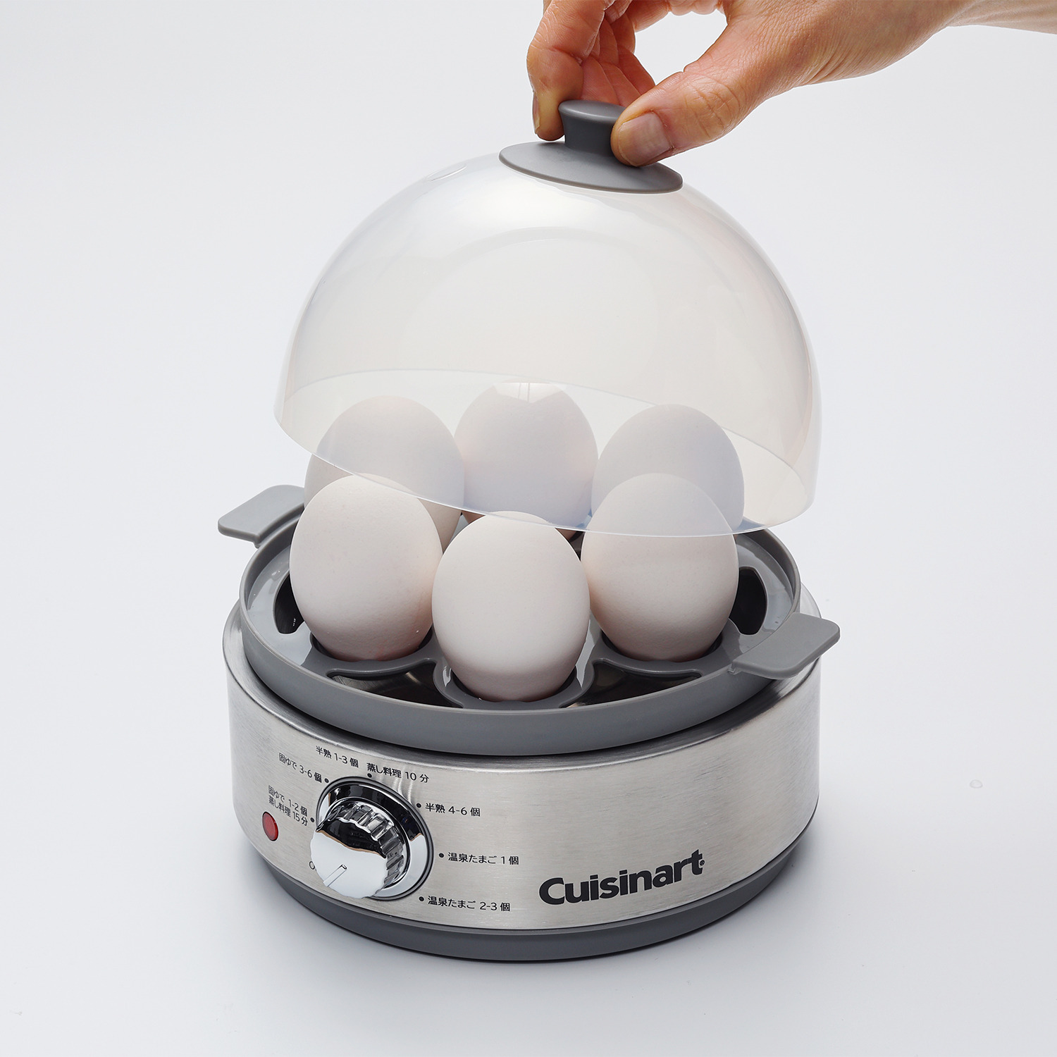 クイジナート ゆで卵と蒸し料理 ２段調理で楽しさ広がる！ クッキングスチーマー ＣＥＣ−２０Ｊ