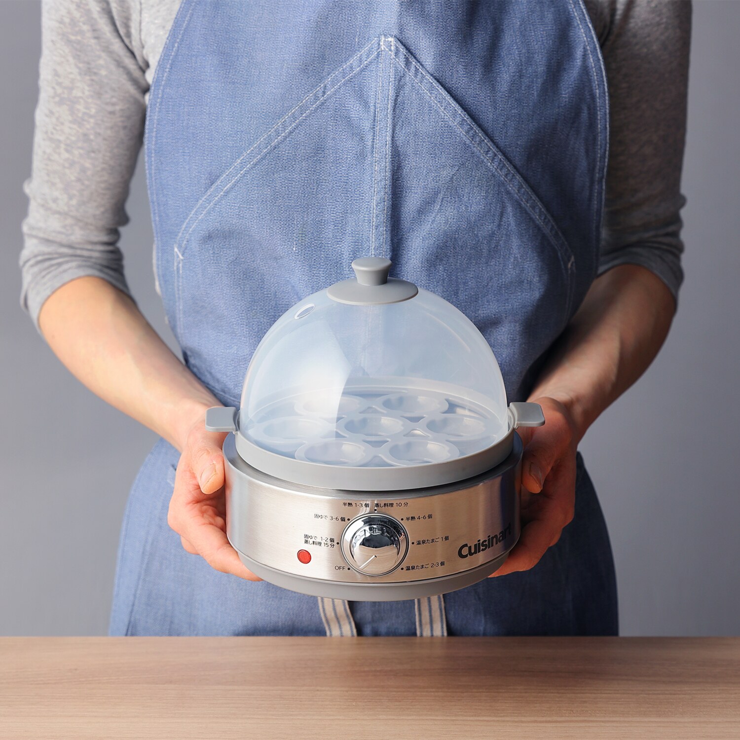 クイジナート ゆで卵と蒸し料理 ２段調理で楽しさ広がる！ クッキングスチーマー ＣＥＣ−２０Ｊ