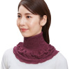 首回りをカバーして ぽかぽか！ 日本製 しっとり シルクネックカバー ２色セット 