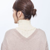 首回りをカバーして ぽかぽか！ 日本製 しっとり シルクネックカバー ２色セット 