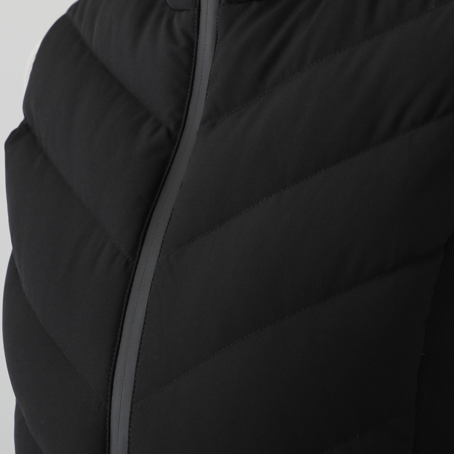 ブロンドール はっ水 あったかすっきり 切替デザイン ダウンフードベスト