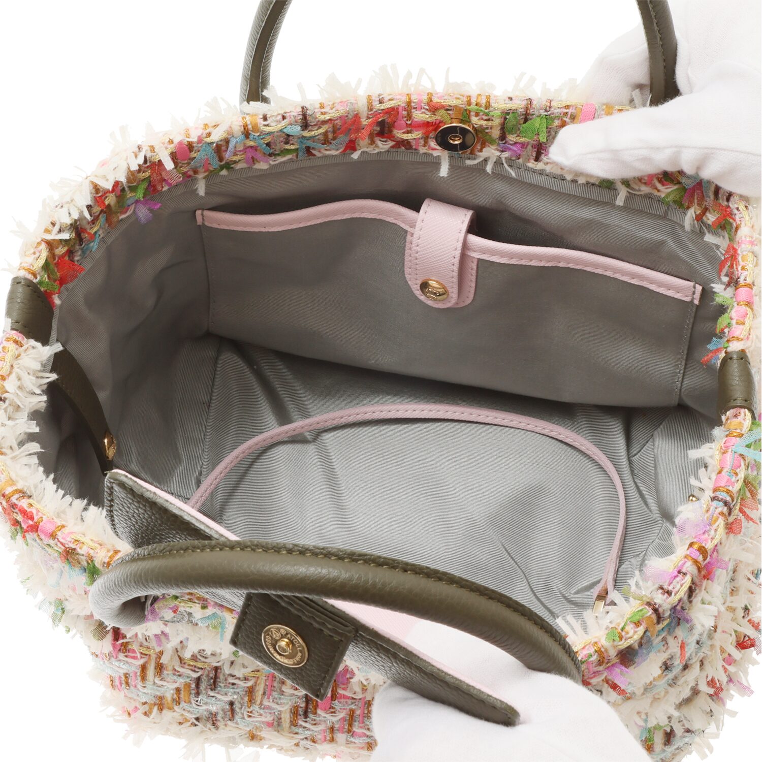 エーディーエムジェイ リントンツイード社 ファンシーツイード トートバッグ ＜Ｓ＞