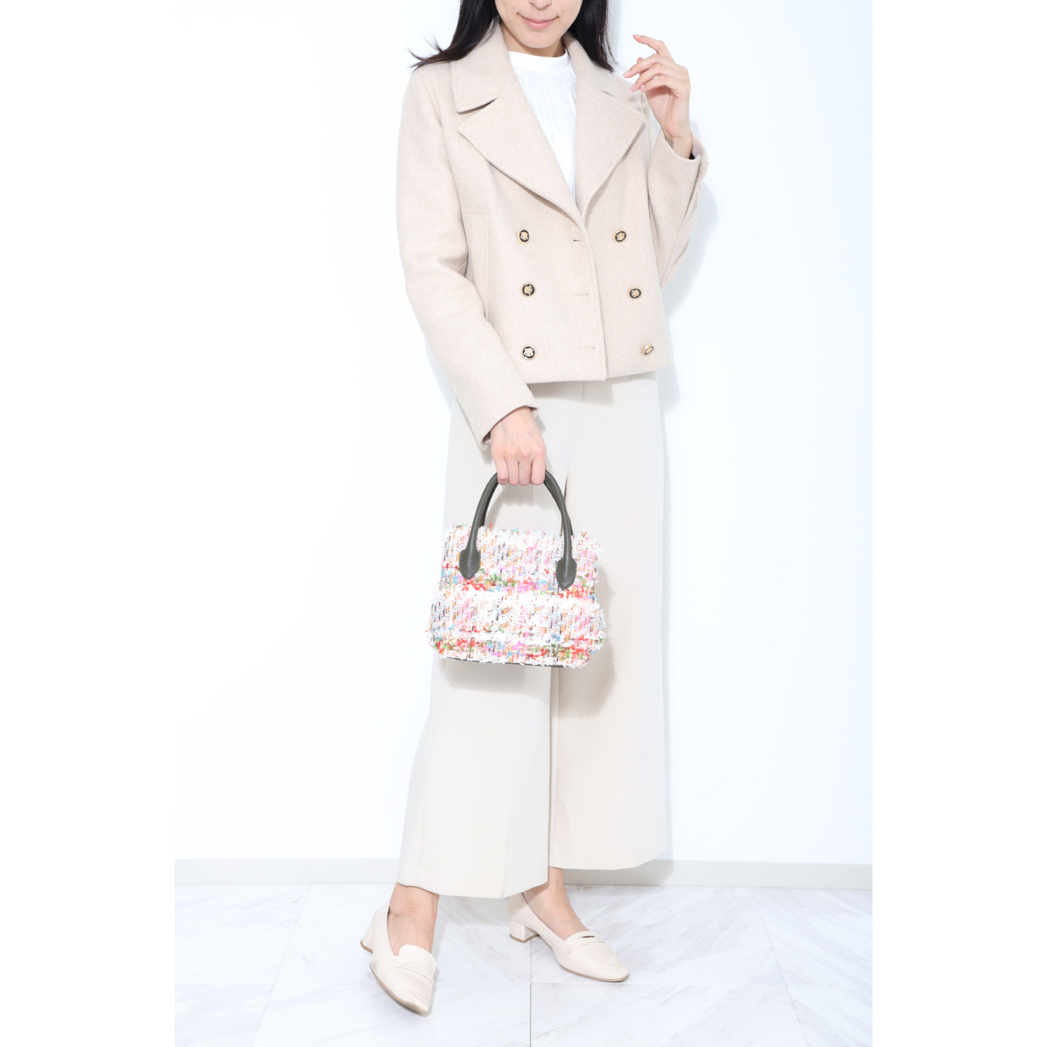 エーディーエムジェイ リントンツイード社 ファンシーツイード トートバッグ ＜Ｓ＞