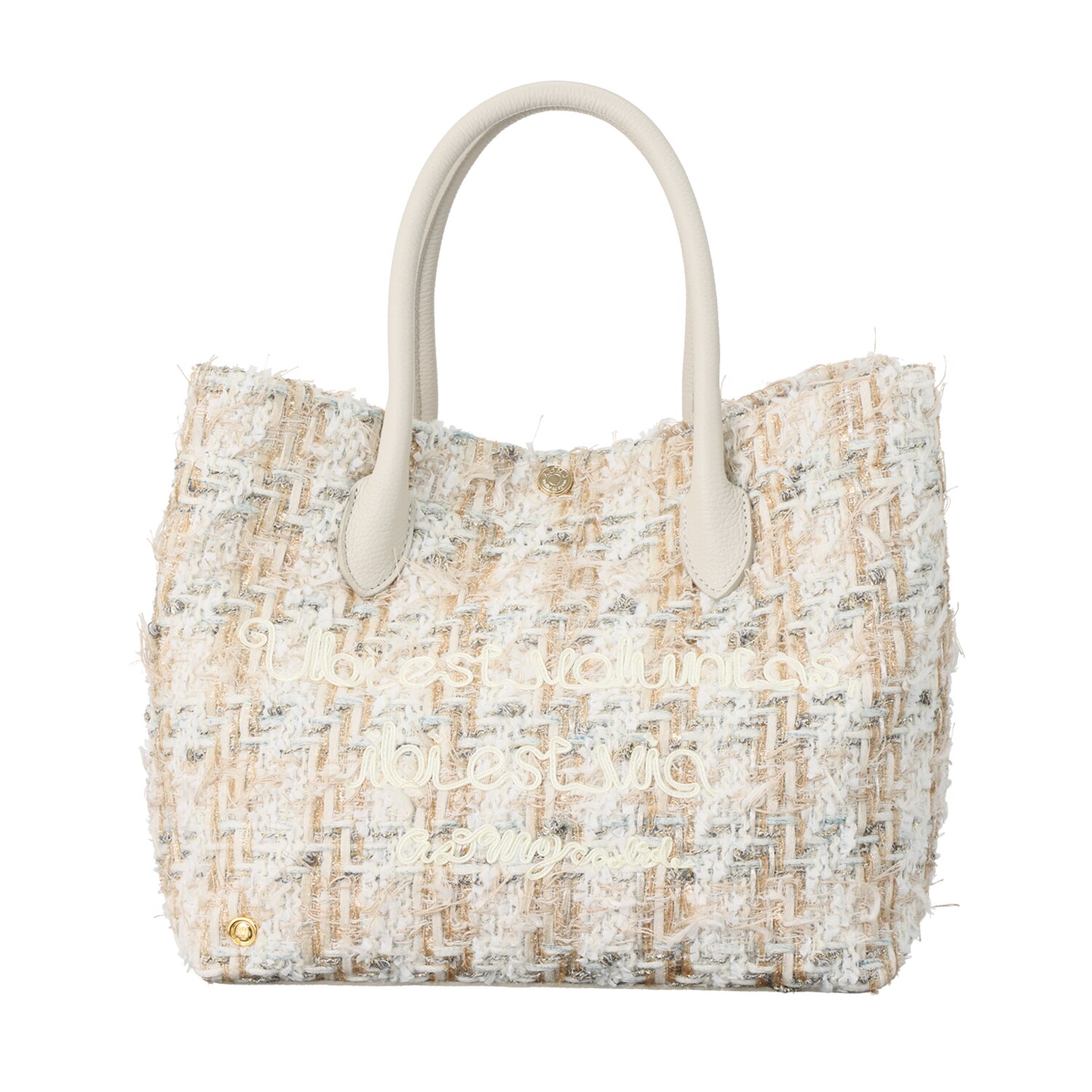 エーディーエムジェイ リントンツイード社 ファンシーツイード トートバッグ ＜Ｍ＞