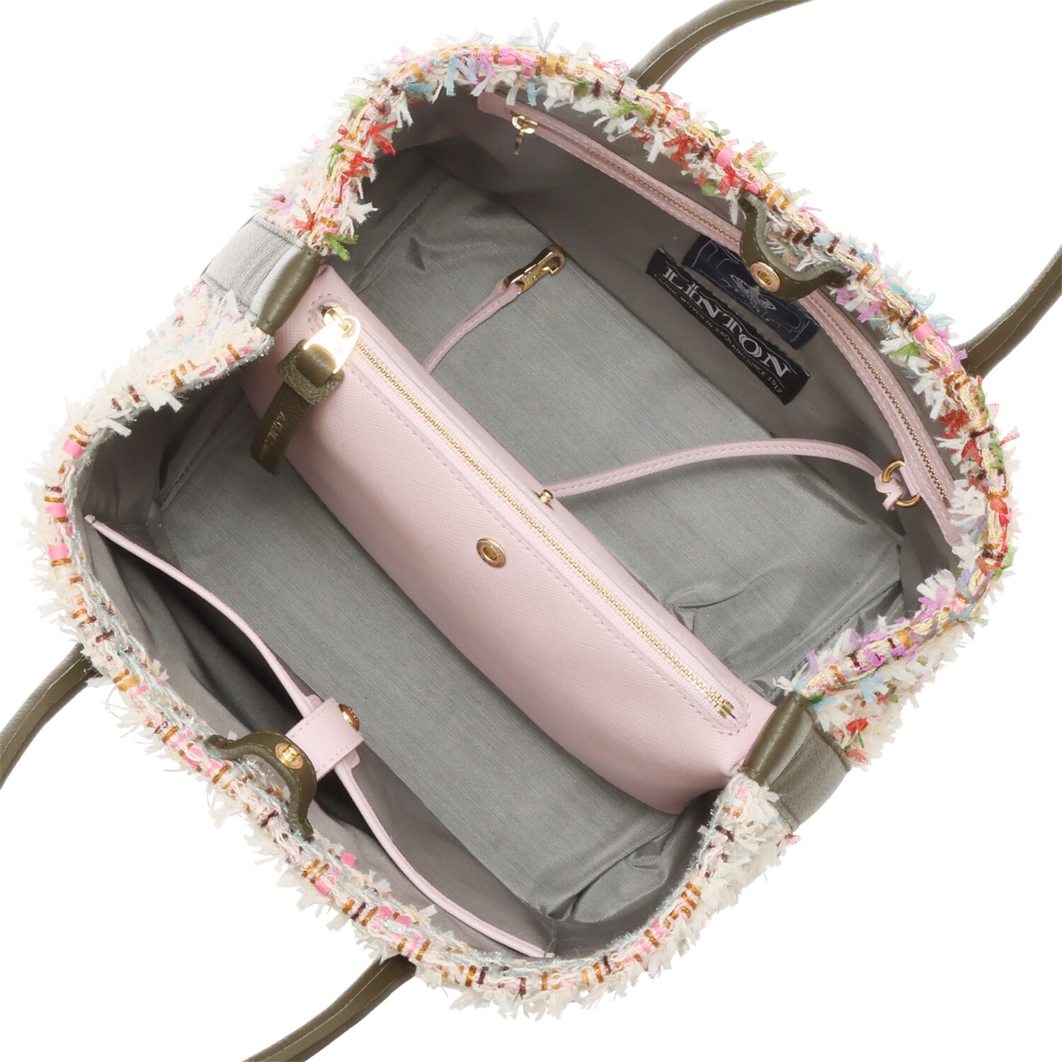 エーディーエムジェイ リントンツイード社 ファンシーツイード トートバッグ ＜Ｍ＞