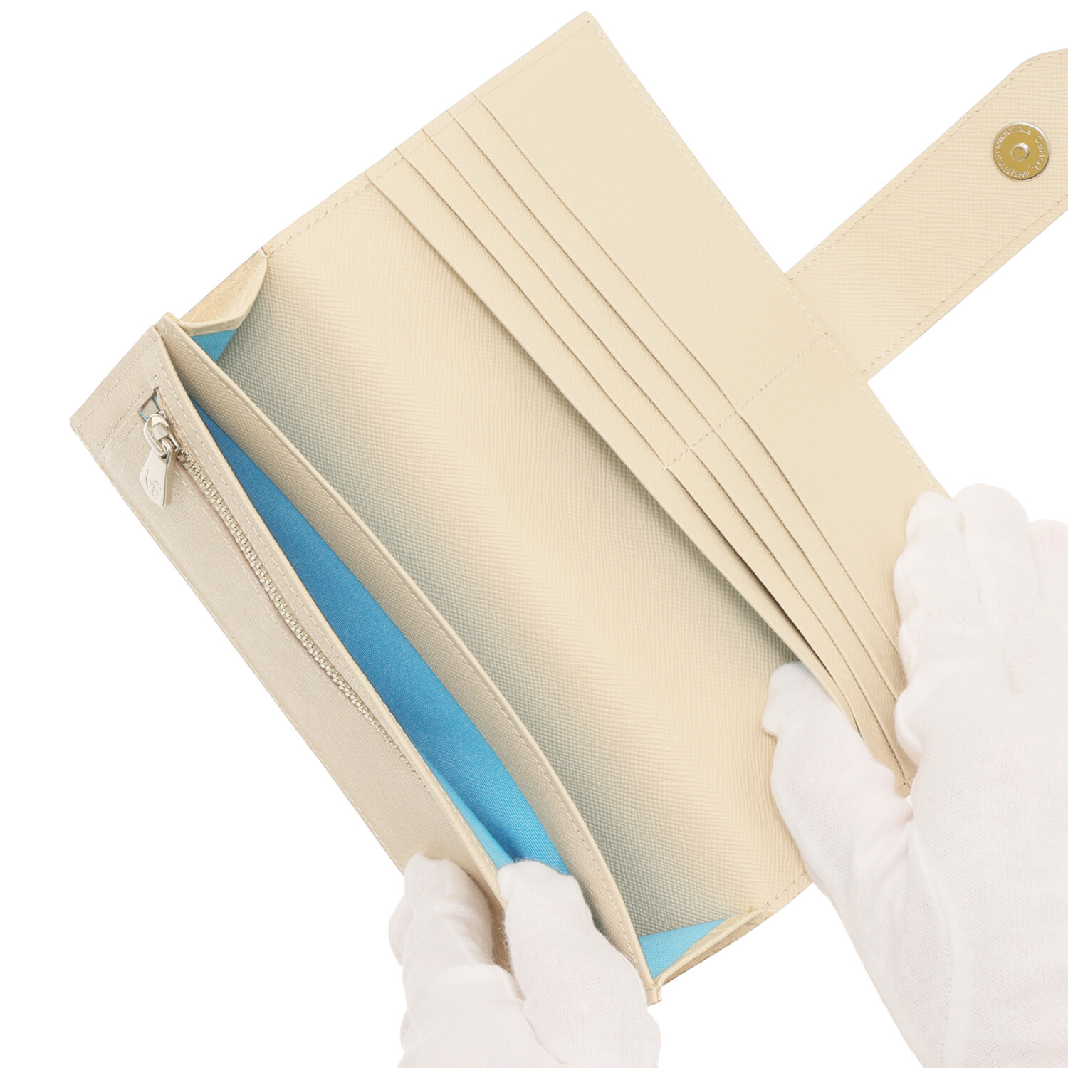 エーディーエムジェイ イタリアンレザー アールデコモティーフ ウォレット