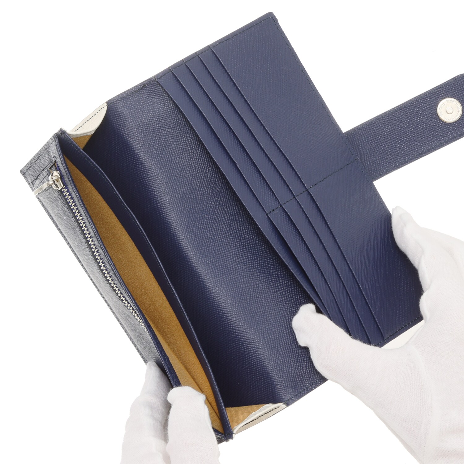 エーディーエムジェイ イタリアンレザー アールデコモティーフ ウォレット