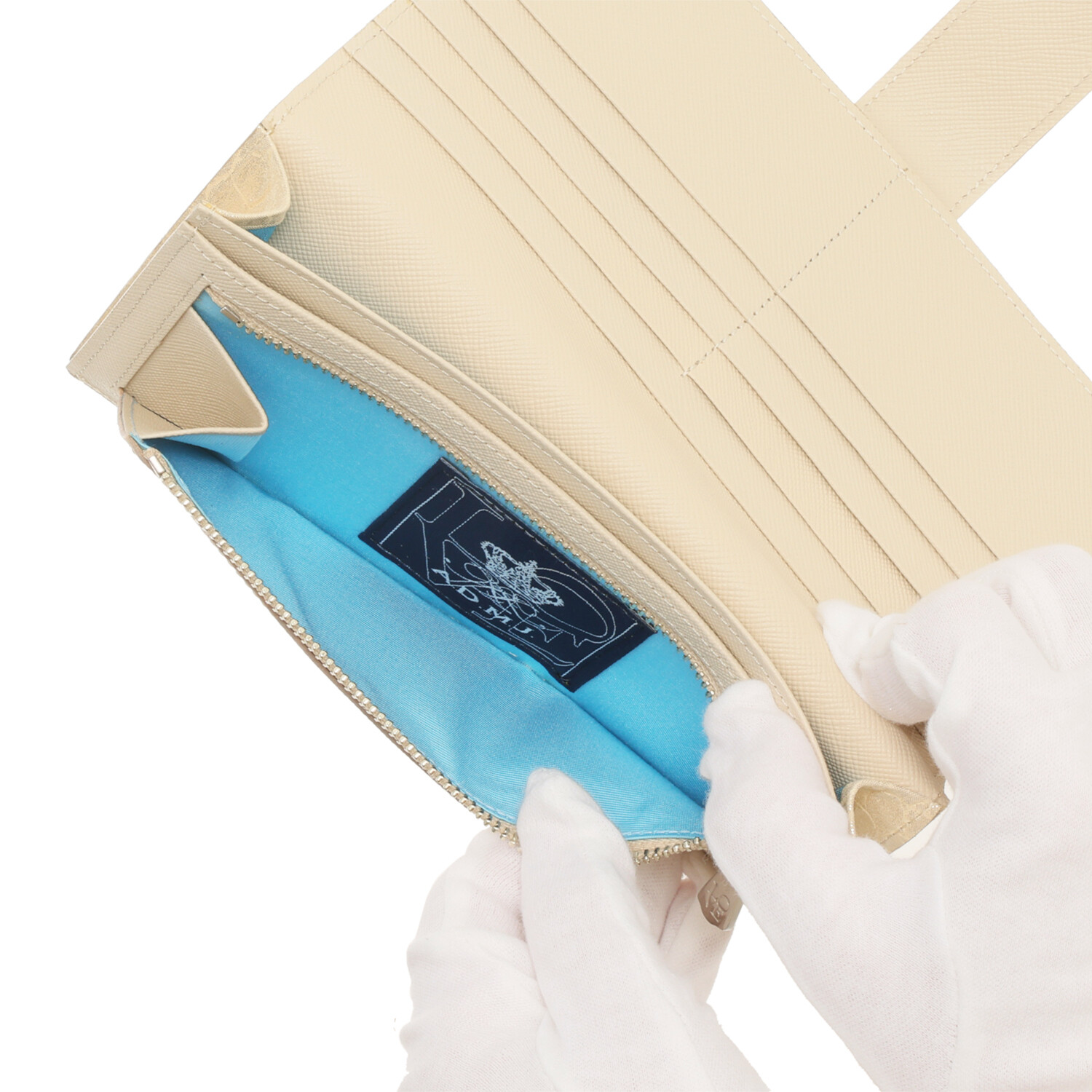 エーディーエムジェイ イタリアンレザー アールデコモティーフ ウォレット