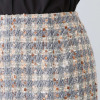 クリス・セリーン ミックスツイード ロングタイト エレガントスカート