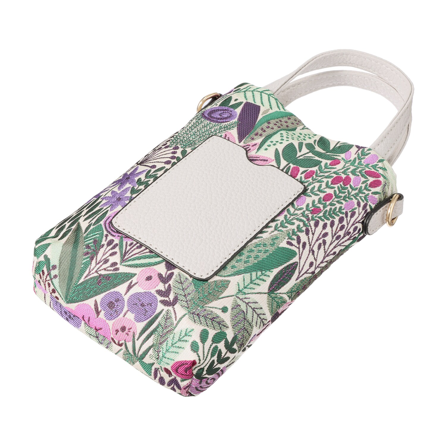 ラルジュ ボタニカルジャガード スマホショルダーバッグ