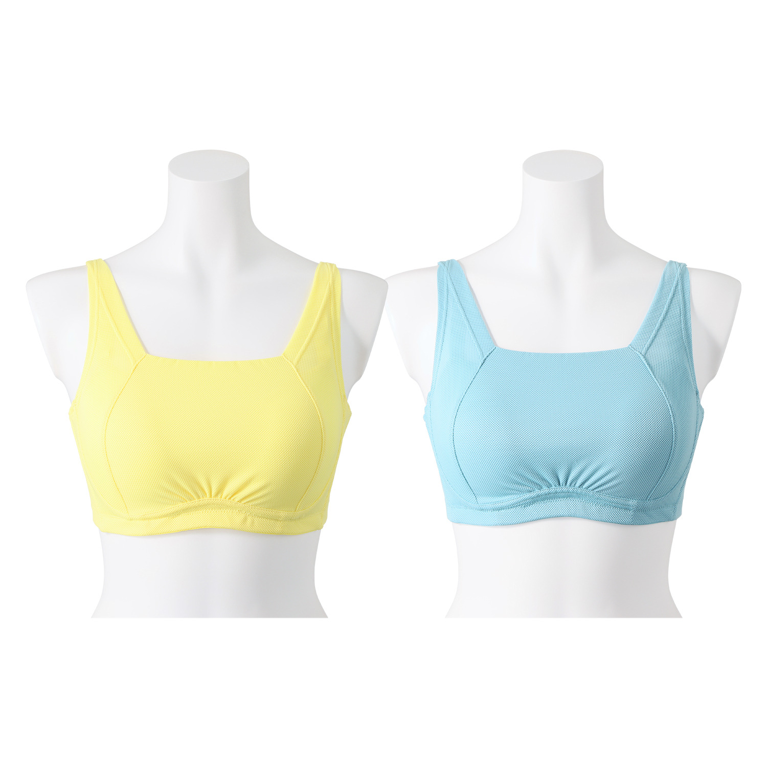 きれいになろう！ 爽やかメッシュ調 ワイヤーで美バストメイク ブラジャー２枚組
