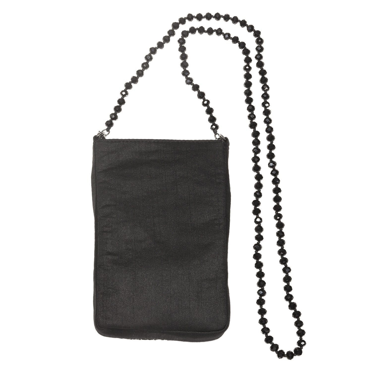 マダムヒロコ ビーズ＆ビジュウ刺しゅう ２ウェイ ジュエルストラップ スマホポーチ “ジュエルポッケ”