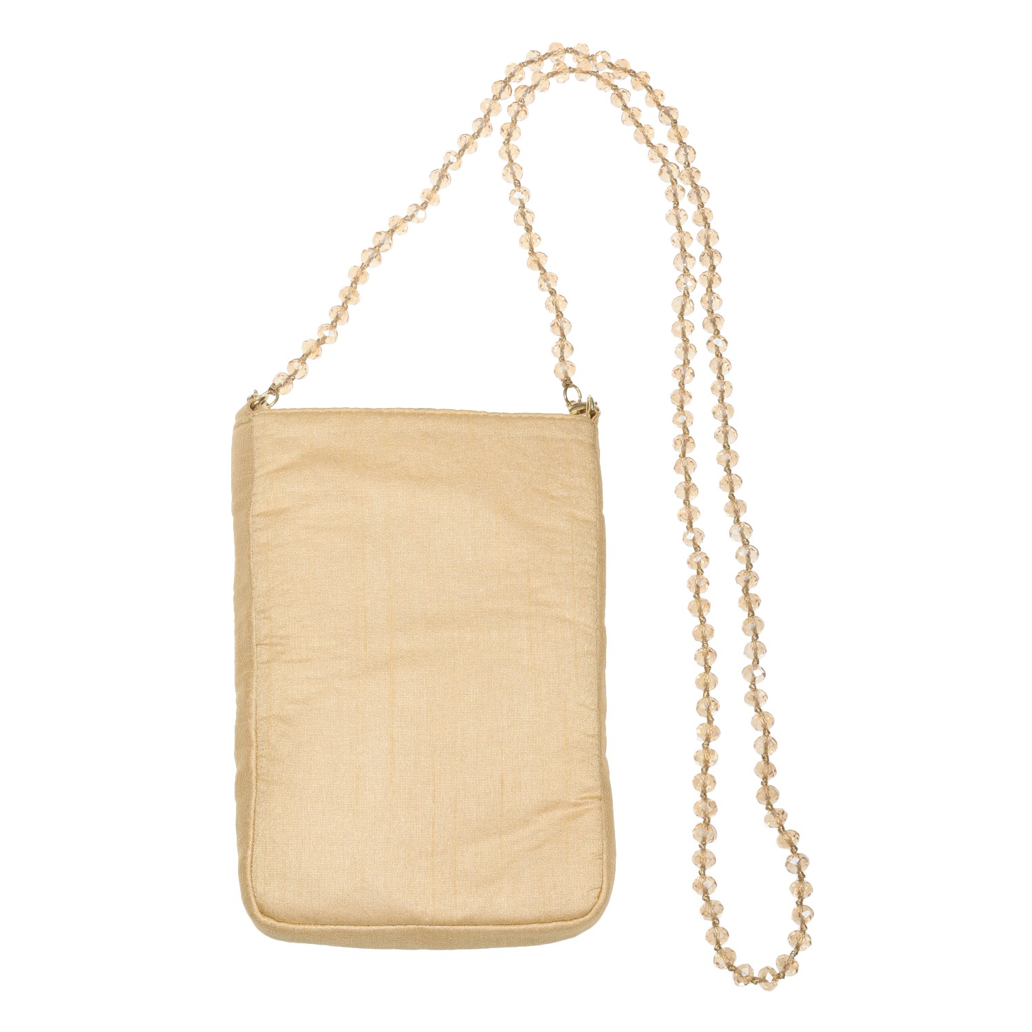 マダムヒロコ ビーズ＆ビジュウ刺しゅう ２ウェイ ジュエルストラップ スマホポーチ “ジュエルポッケ”