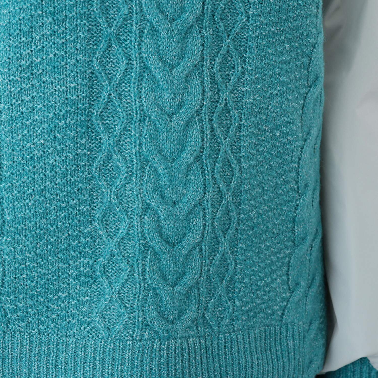 エムズ　スタイル しっとりふわふわニット 異素材切替 プルオーバー