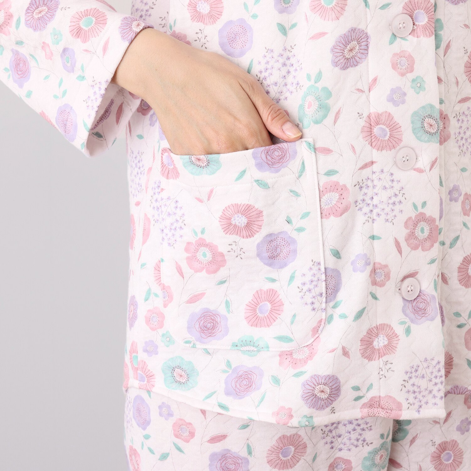 ロマンス小杉 日本の匠が手掛ける モイスチャーコットン キルトニット あったかパジャマ