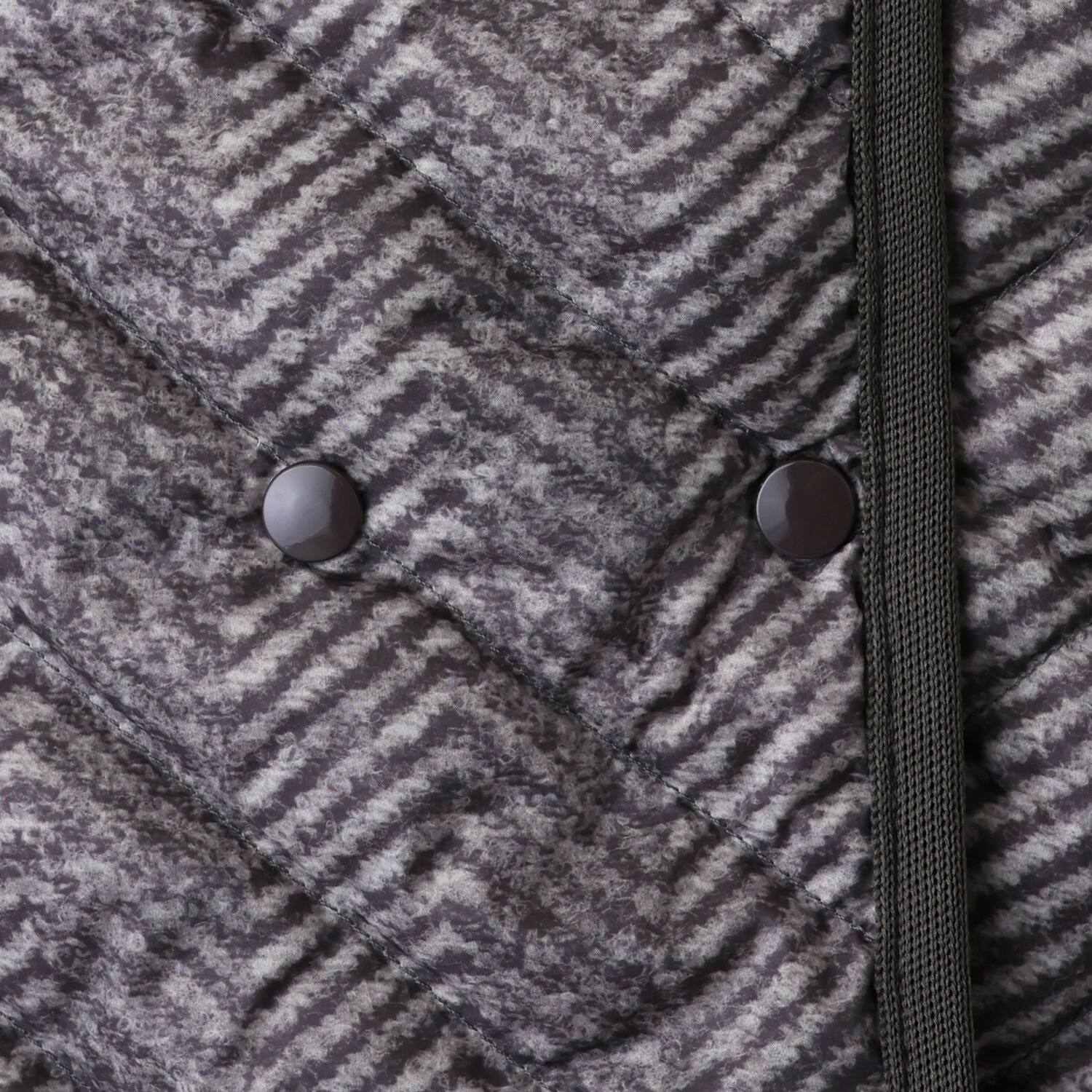 アンリック　オー　ブルー ウルトラ軽量ダウン 襟アレンジ パイピングアクセント コート