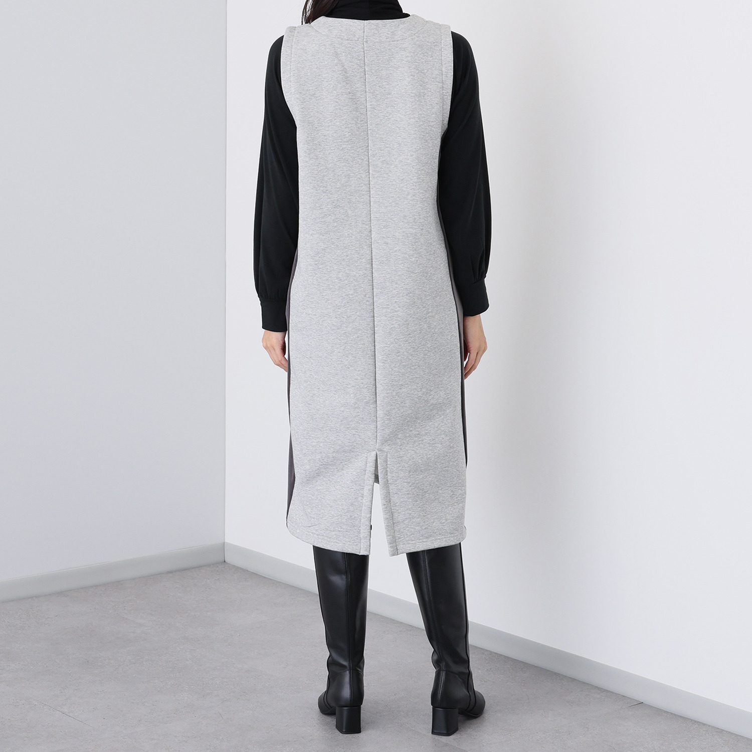 アンリック　オー　ブルー 超軽量裏起毛 ジャンパースカート