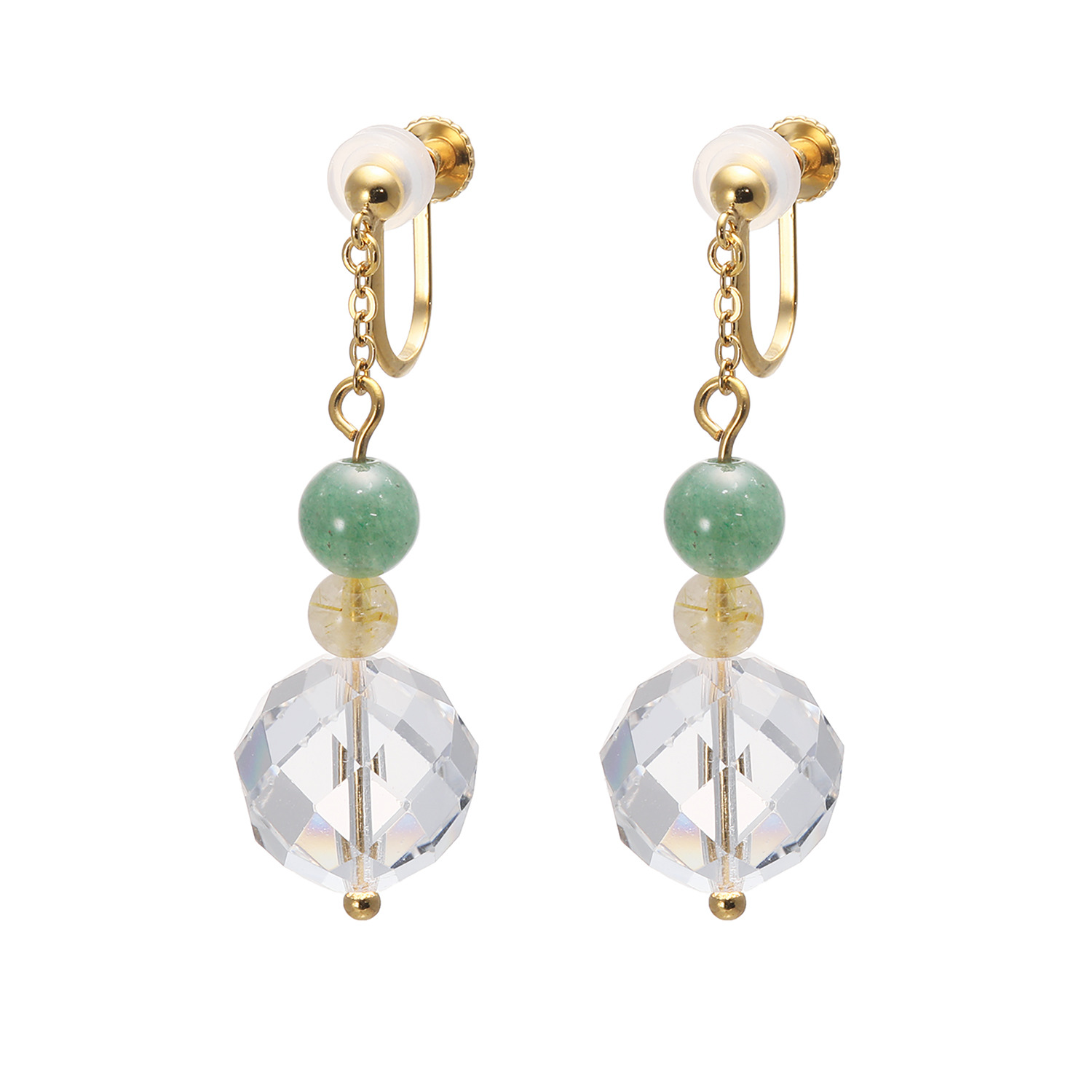 貴煌 マルチジェム ボリューム イヤリング／ピアス