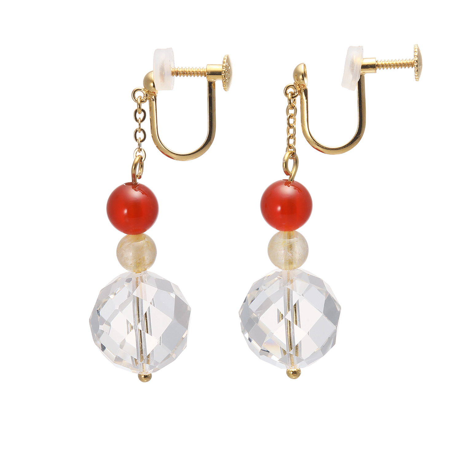 貴煌 マルチジェム ボリューム イヤリング／ピアス