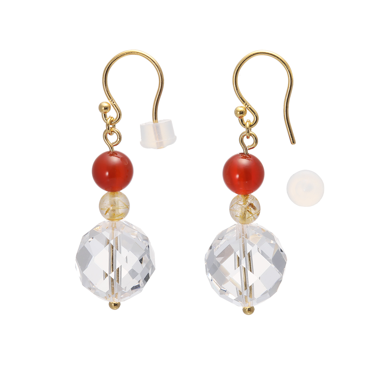 貴煌 マルチジェム ボリューム イヤリング／ピアス